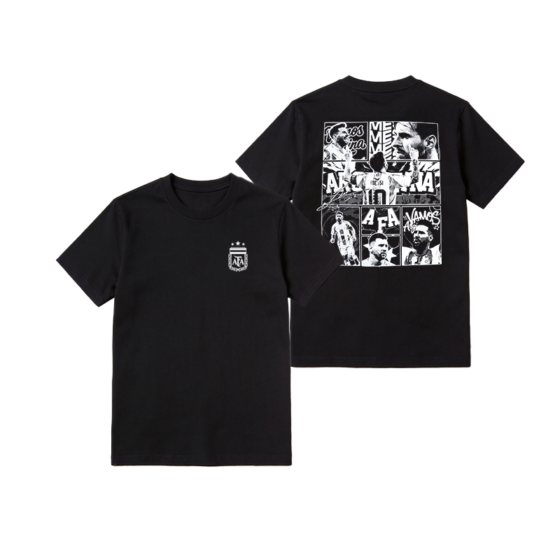 Argentina Printed T-Shirt - Black