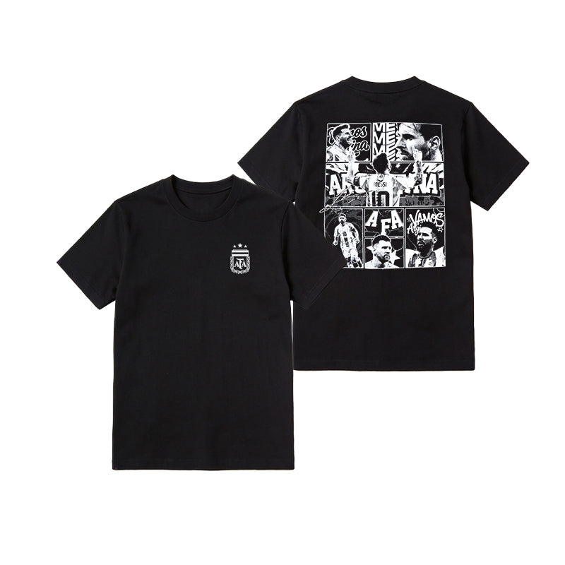 Argentina Printed T-Shirt - Black