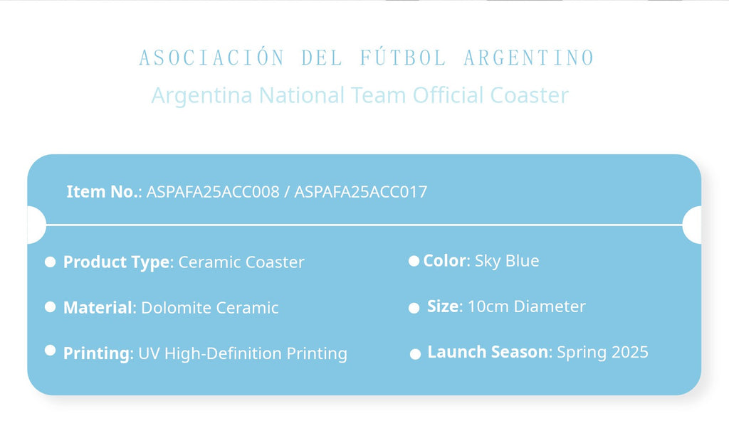 Argentina National Team Official Coaster
