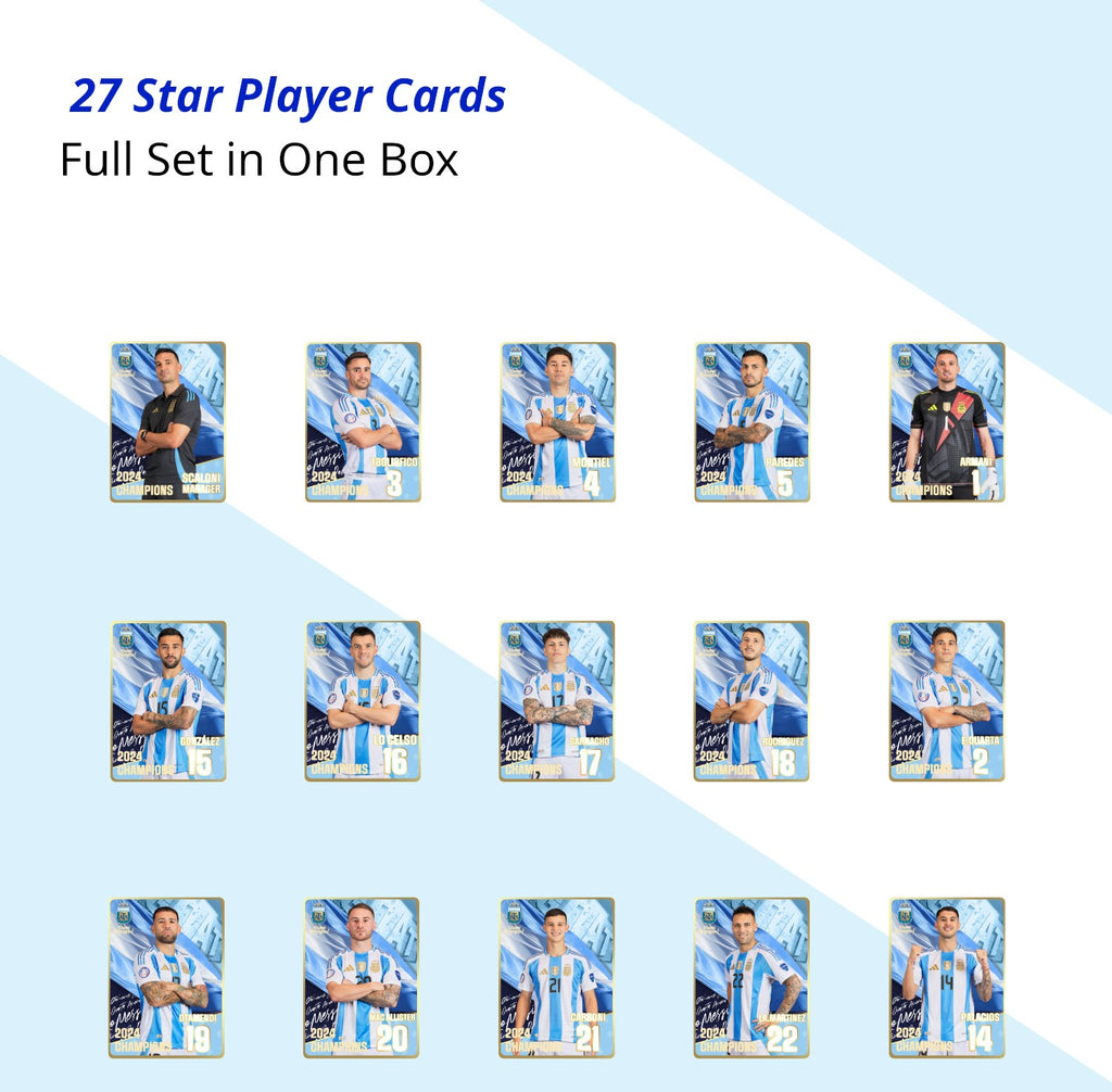 Argentina National Team Star Player Cards