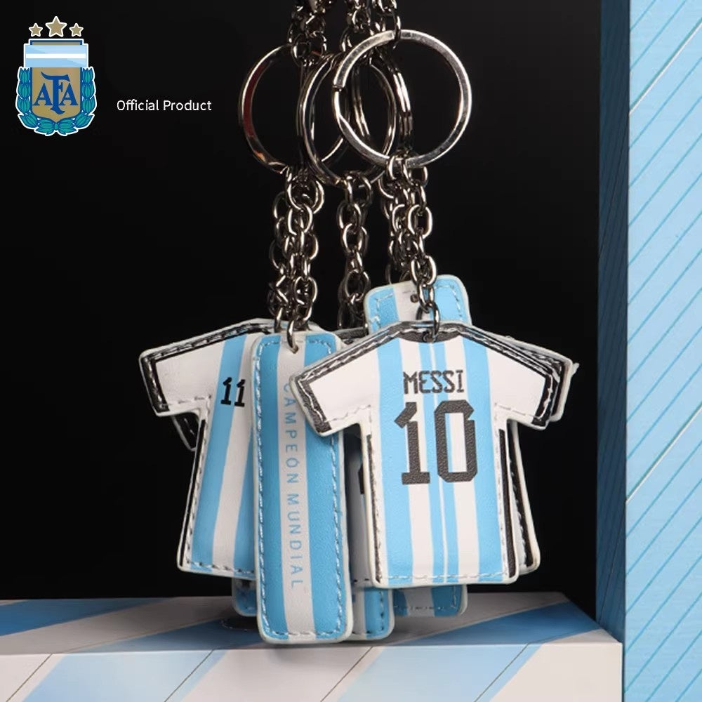 Jersey Keychain - Blue and White