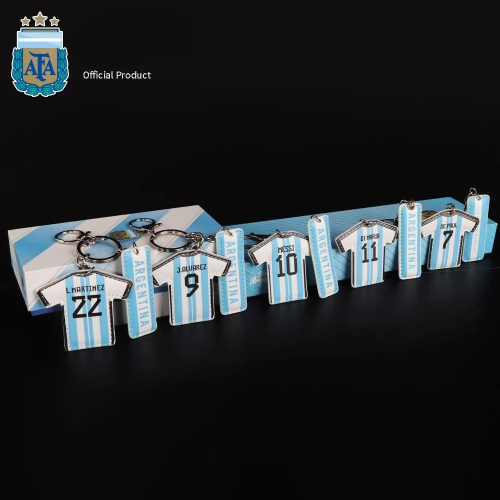 Jersey Keychain - Blue and White