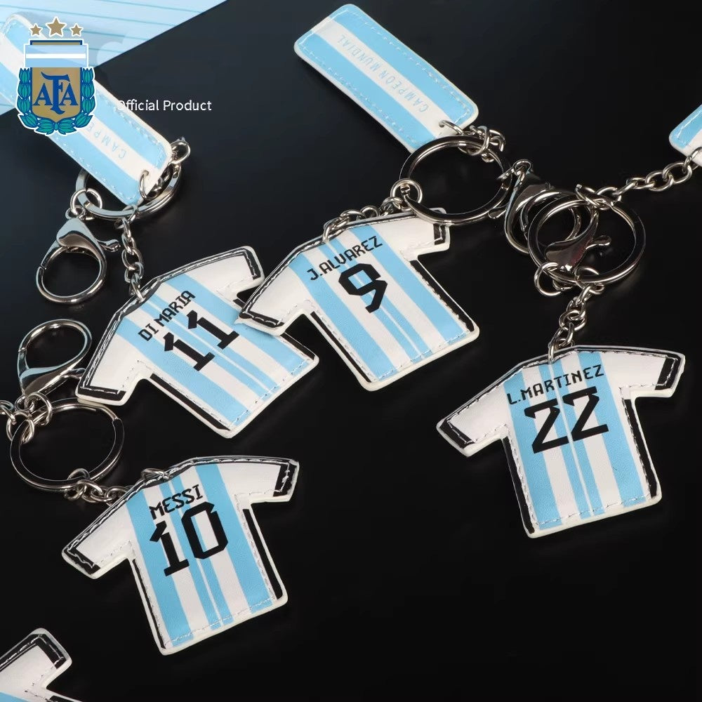 Jersey Keychain - Blue and White