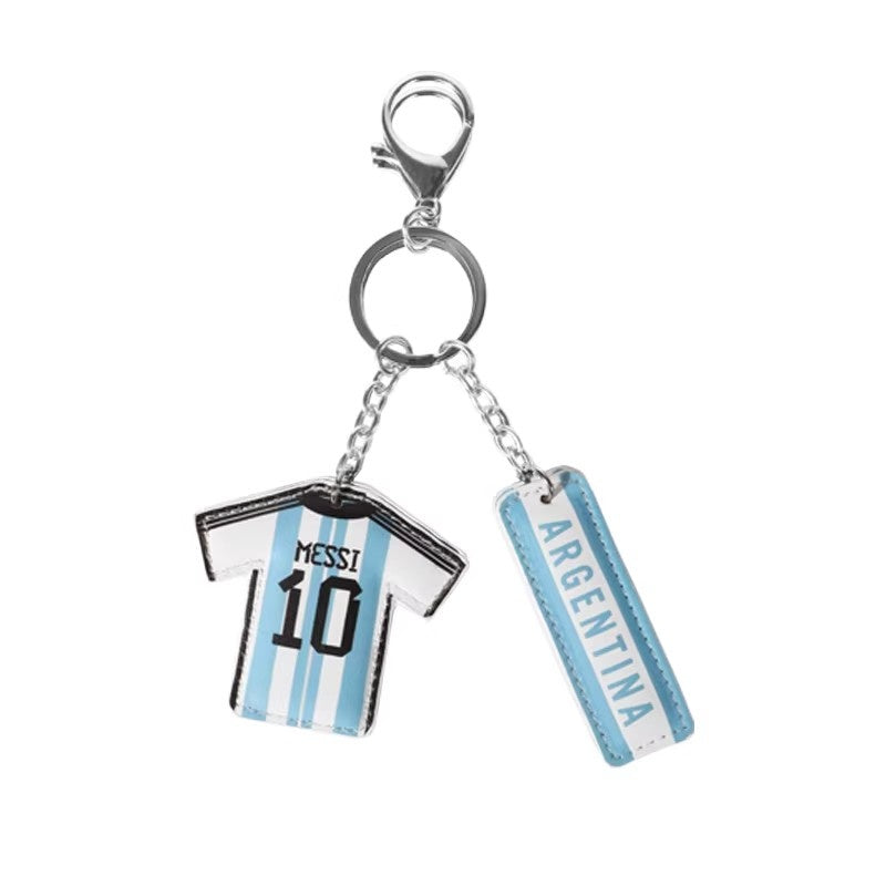Jersey Keychain - Blue and White
