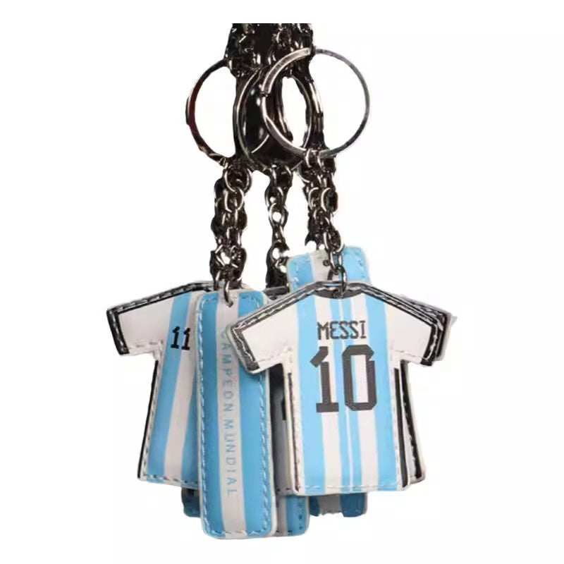 Jersey Keychain - Blue and White