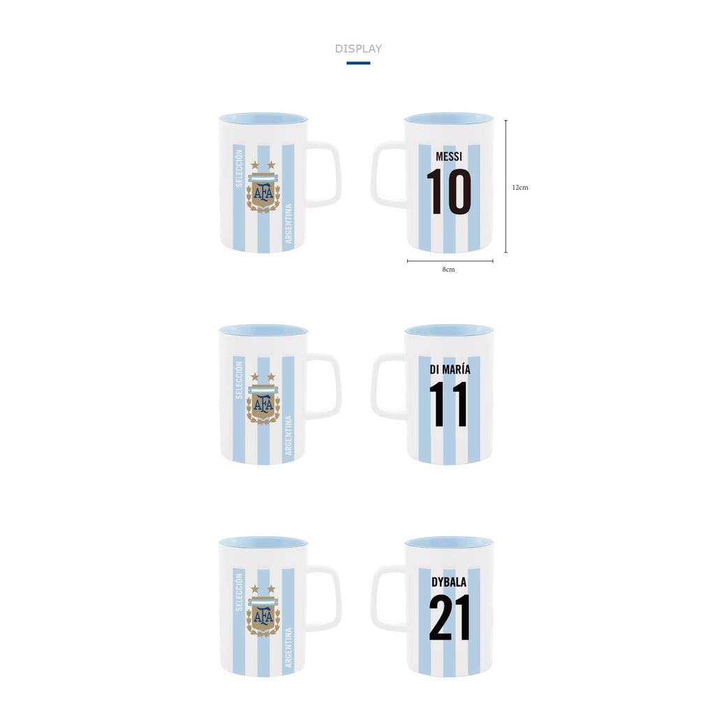 Blue and White Numbered Mug