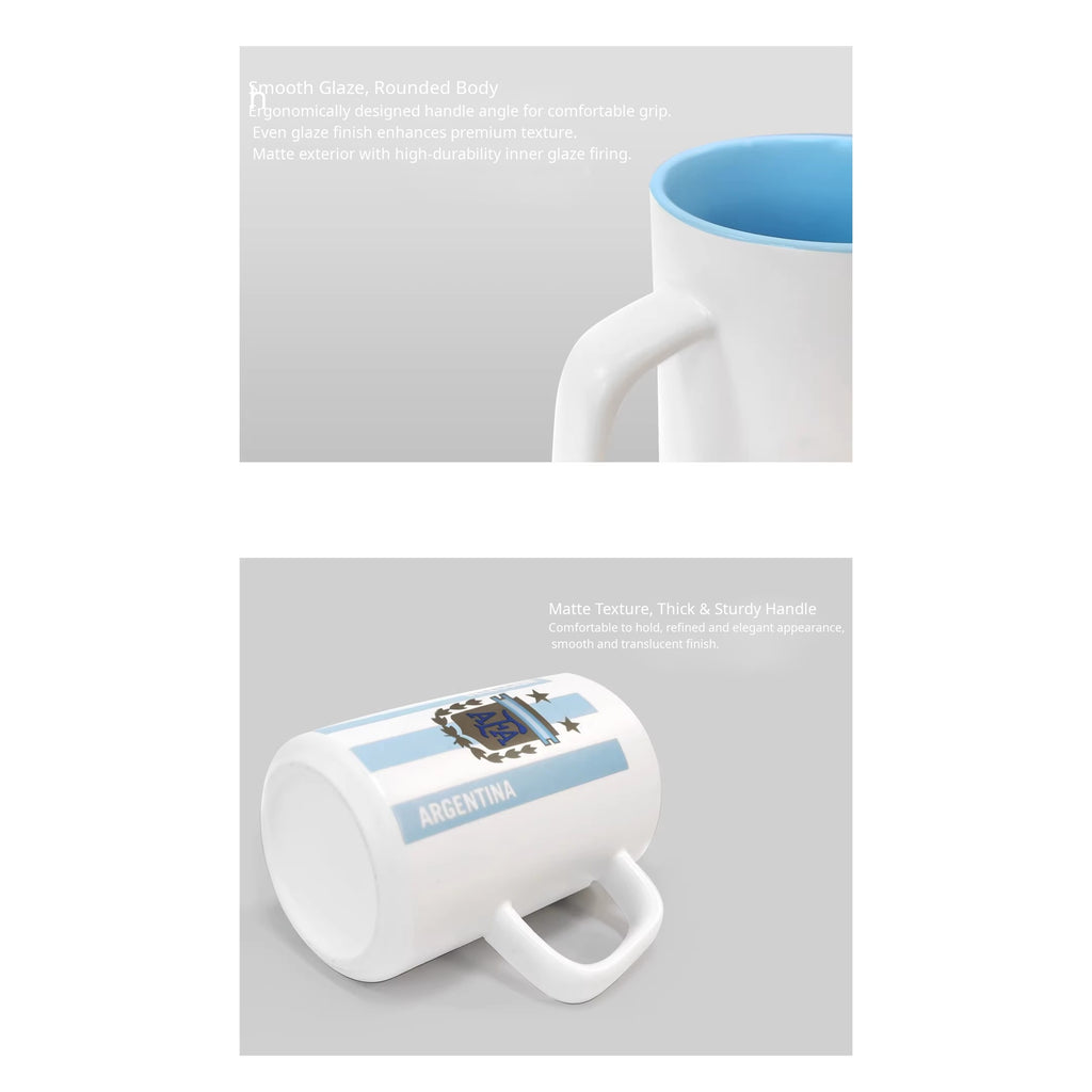 Blue and White Numbered Mug