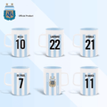 Blue and White Numbered Mug
