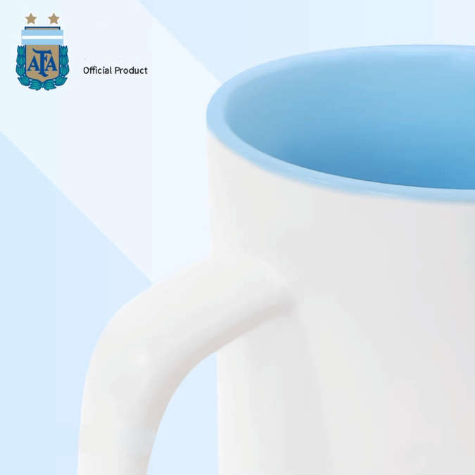 Blue and White Numbered Mug