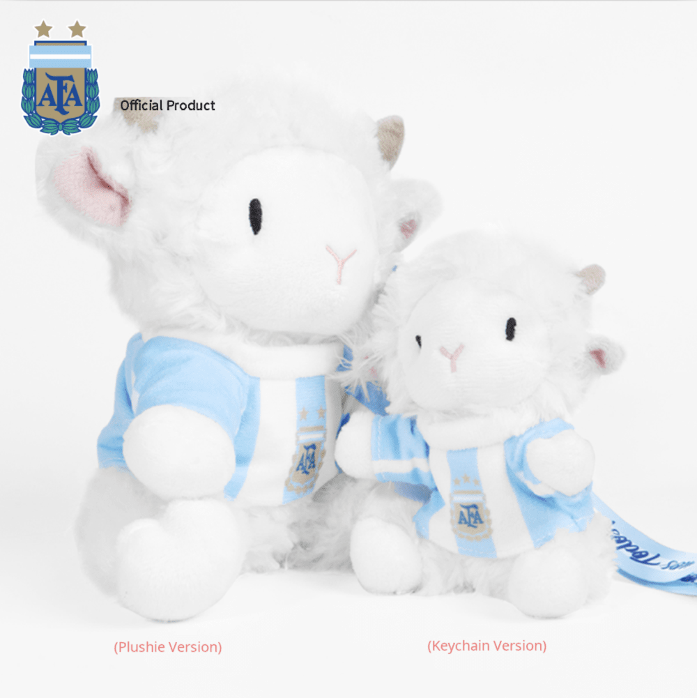 Goat "Messi" Plush Keychain