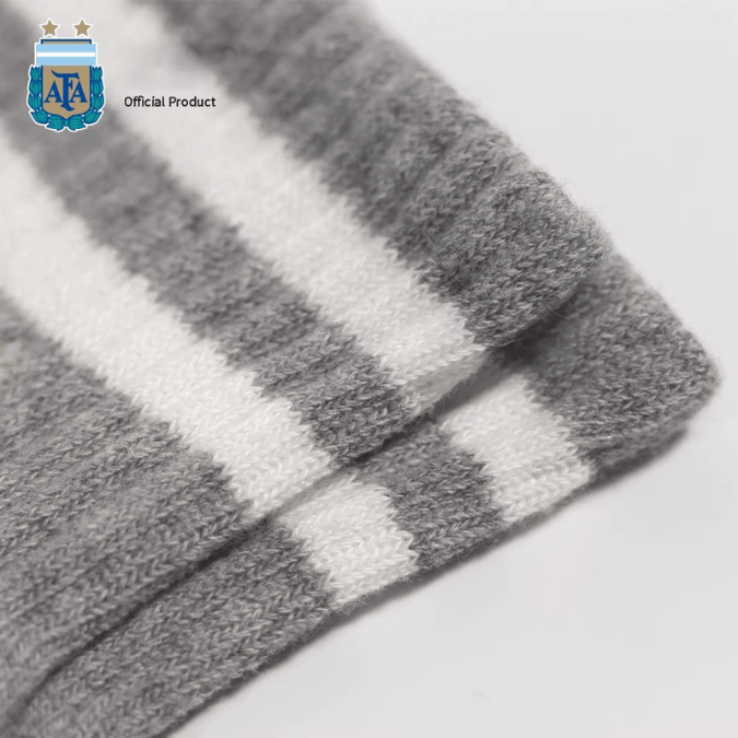 Gray and White Cotton Socks Set