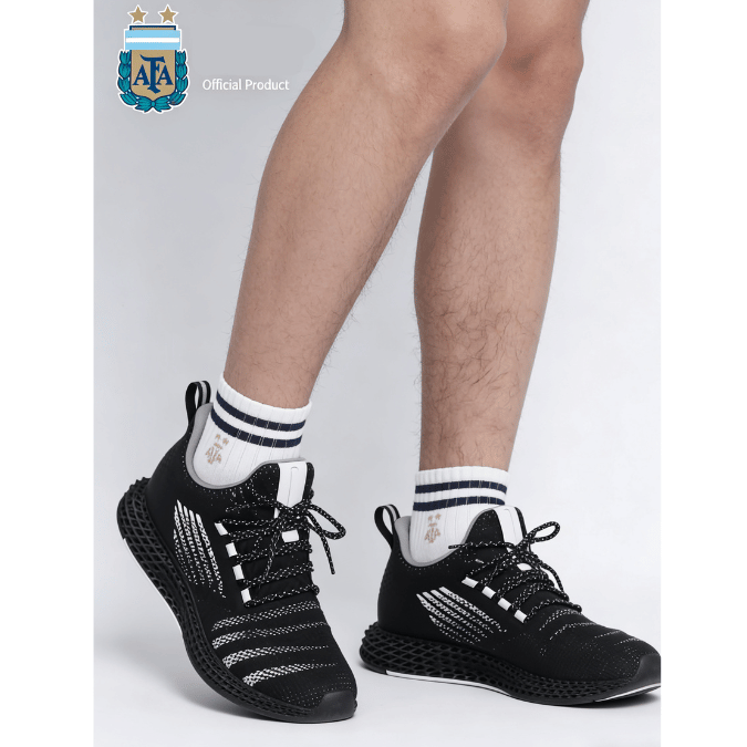 Gray and White Cotton Socks Set