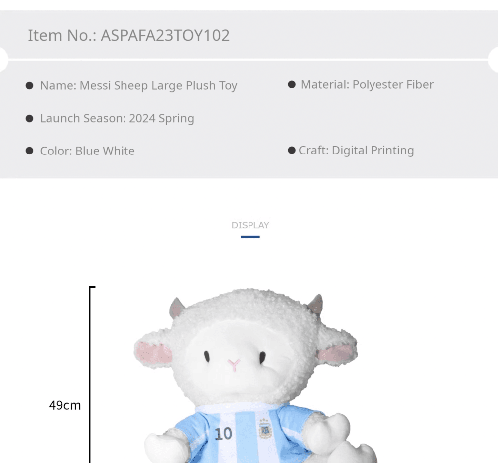 Large Sheep Plush Toy