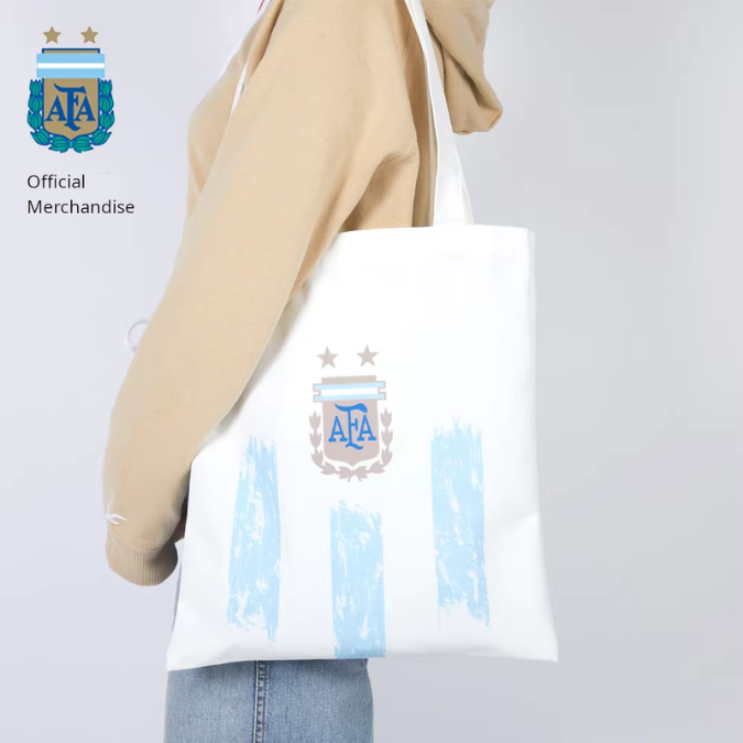 Striped Canvas Tote Bag