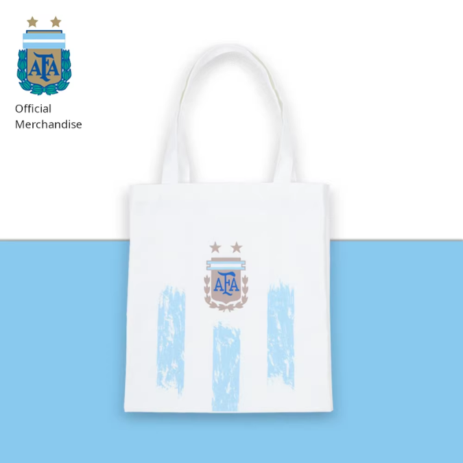 Striped Canvas Tote Bag