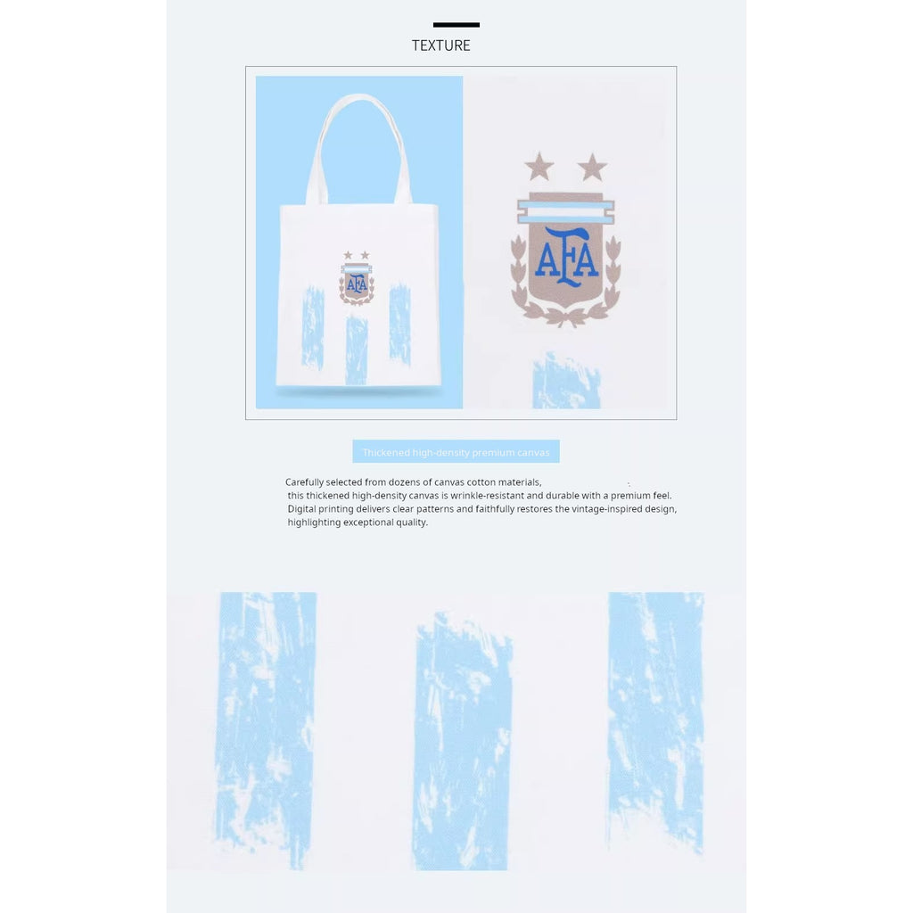 Striped Canvas Tote Bag