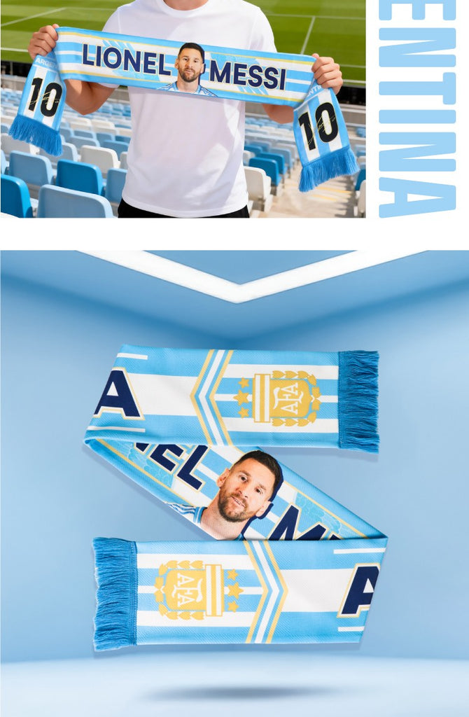 Blue Printed Scarf