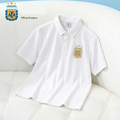 Gold and White Polo Shirt